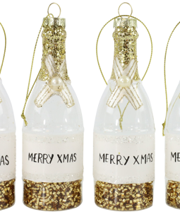 8576 GLASS JEWELLERY X-MAS BOTTLES S/4